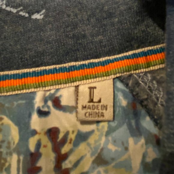 Men's Margaritaville Quarter-Zip Pullover, Large - Picture 3 of 6